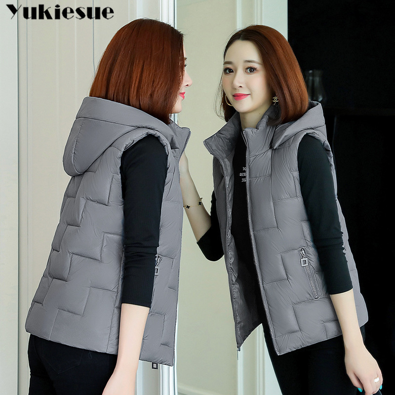 Plus size Women Vest Winter Jacket Pocket Hooded Coat Warm Casual Cotton Padded female Slim Sleeveless Waistcoat 210518, Brown
Plus size Women Vest Winter Jacket Pocket Hooded Coat Warm Casual Cotton Padded female Slim Sleeveless Waistcoat 210518, Brown