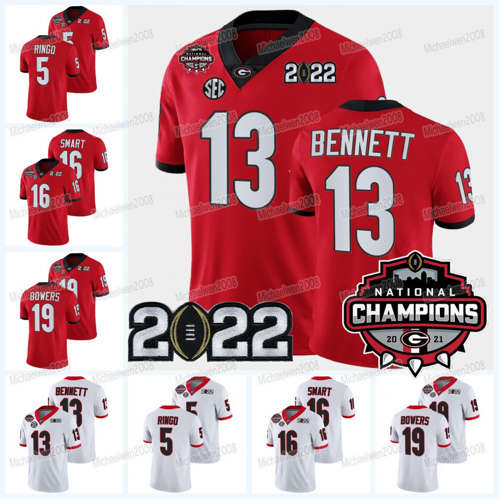 2022 Nationals Champion Georgia Bulldogs UGA Football Jersey Stetson Bennett Zamir White Jalen Carter Brock Bowers Lewis Cine Herschel Walker Kelee Ringo NCAA, 2022 patch
2022 Nationals Champion Georgia Bulldogs UGA Football Jersey Stetson Bennett Zamir White Jalen Carter Brock Bowers Lewis Cine Herschel Walker Kelee Ringo NCAA, 2022 patch
