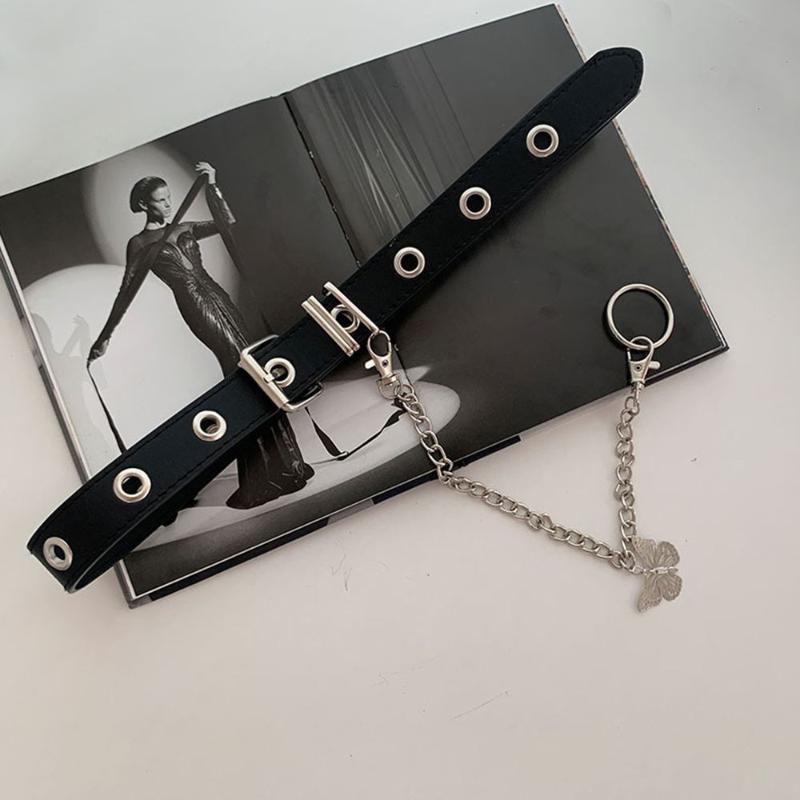 Belts Butterfly Pendant All-match PU Leather Solid Color Adjustable Waistband Corset Belt Women Waist Metal Buckle, Black;brown
Belts Butterfly Pendant All-match PU Leather Solid Color Adjustable Waistband Corset Belt Women Waist Metal Buckle, Black;brown