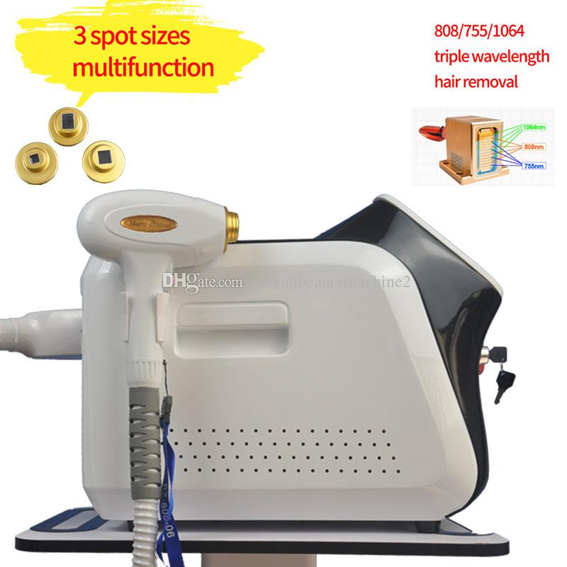 Special Beauty Equipment 808 Diode Hair removal Laser 3 Wavelength 755nm 808nm 1064nm Painless Permanent