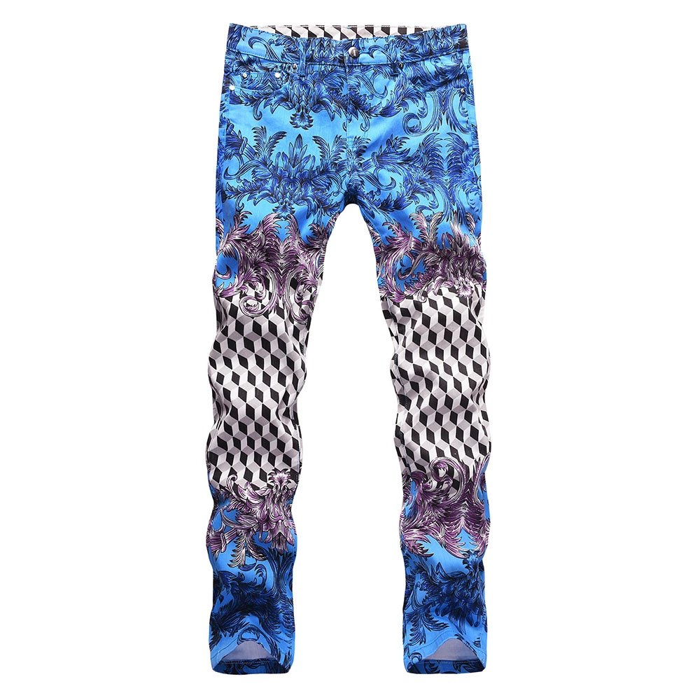 GINZOUS Men's Print Jeans Fashion Plaid Colored Painted Slim Straight Stretch Pants Trousers Designer Cut Style 2021, Blue
GINZOUS Men's Print Jeans Fashion Plaid Colored Painted Slim Straight Stretch Pants Trousers Designer Cut Style 2021, Blue