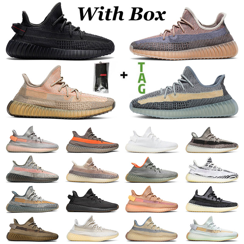 

2021 Gift With Box Original Kanye West Running Shoes Mens Womens Cinder Ash Blue Pearl Black Reflective Bred Zebra Israfil White OFF OW Men Women Sneakers Trainers, # eliada 36-48
