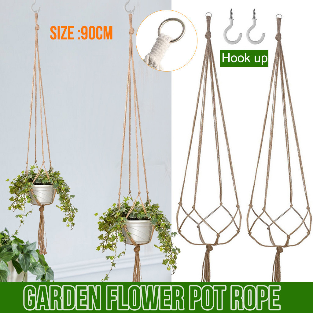 Macrame plant hangers hanging basket hanging bohemian plant decoration of plant garden accessories home decoration