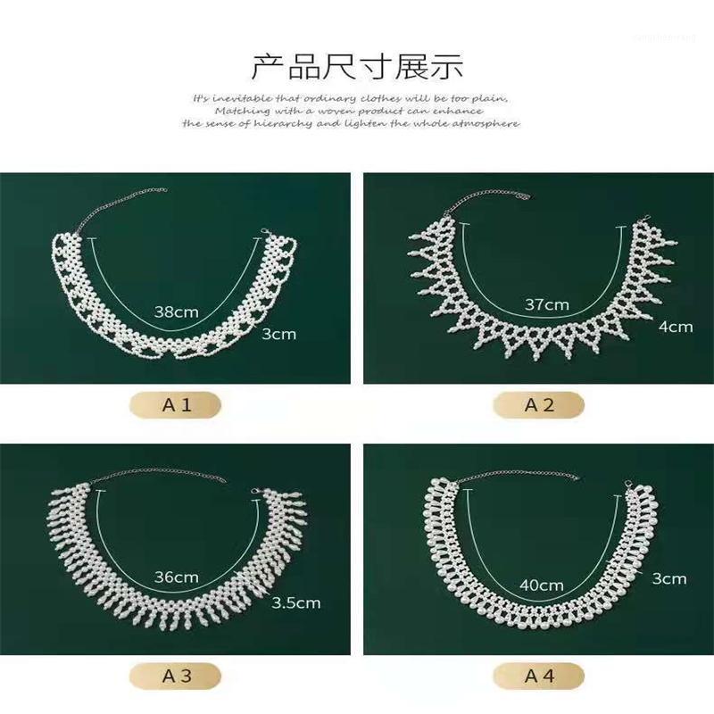 Chains Simple Female Pearl Hand-Knitted Collar Retro Fake Clothing Accessories Decorations Pendant Korean Short Chain Bead
Chains Simple Female Pearl Hand-Knitted Collar Retro Fake Clothing Accessories Decorations Pendant Korean Short Chain Bead