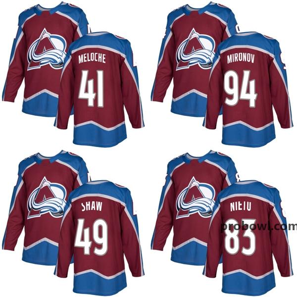 Mens Colorado Avalanche 41 Nicolas Meloche 49 Brady Shaw 83 Matt Nieto 94 Mironov Burgundy Ice Hockey Jerseys Accept Custom Stitched Goalie, Black;red
Mens Colorado Avalanche 41 Nicolas Meloche 49 Brady Shaw 83 Matt Nieto 94 Mironov Burgundy Ice Hockey Jerseys Accept Custom Stitched Goalie, Black;red