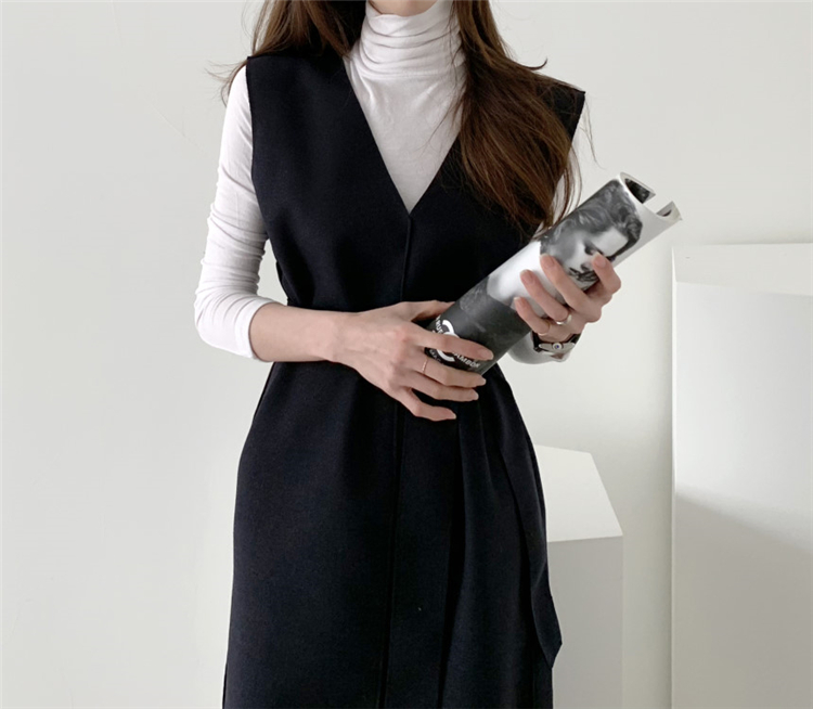 2021colorfaith new 2021 winter spring women dresses sashes solid split straight knitting warm sweater elegant office ladies dr7199, Black;gray
2021colorfaith new 2021 winter spring women dresses sashes solid split straight knitting warm sweater elegant office ladies dr7199, Black;gray