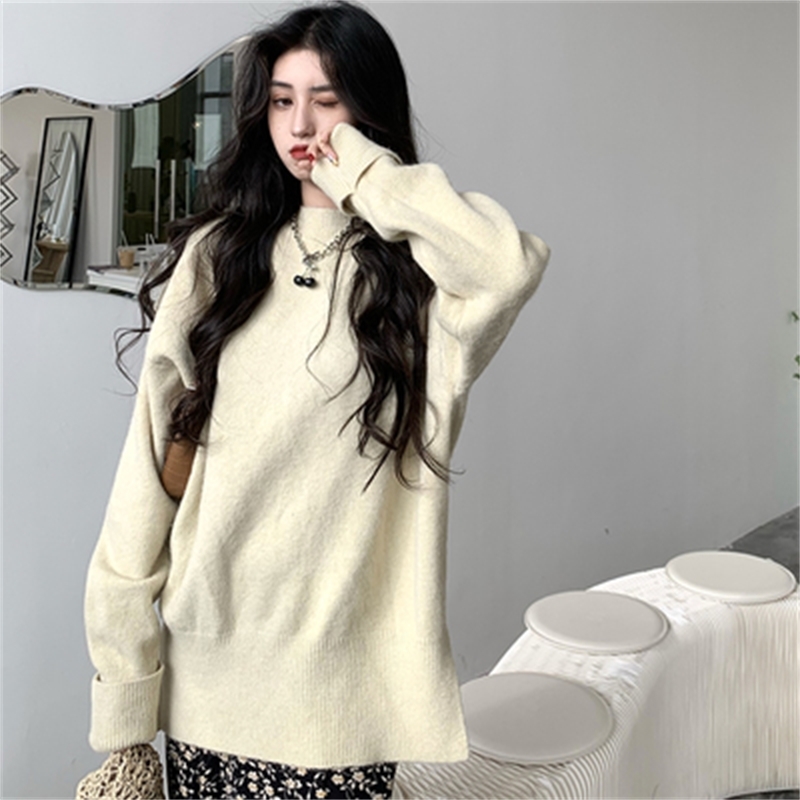 8 Colors Autumn Winter korean style warm knitted sweaters womens soft half Turtleneck sweater and pullovers (C8131) 210423