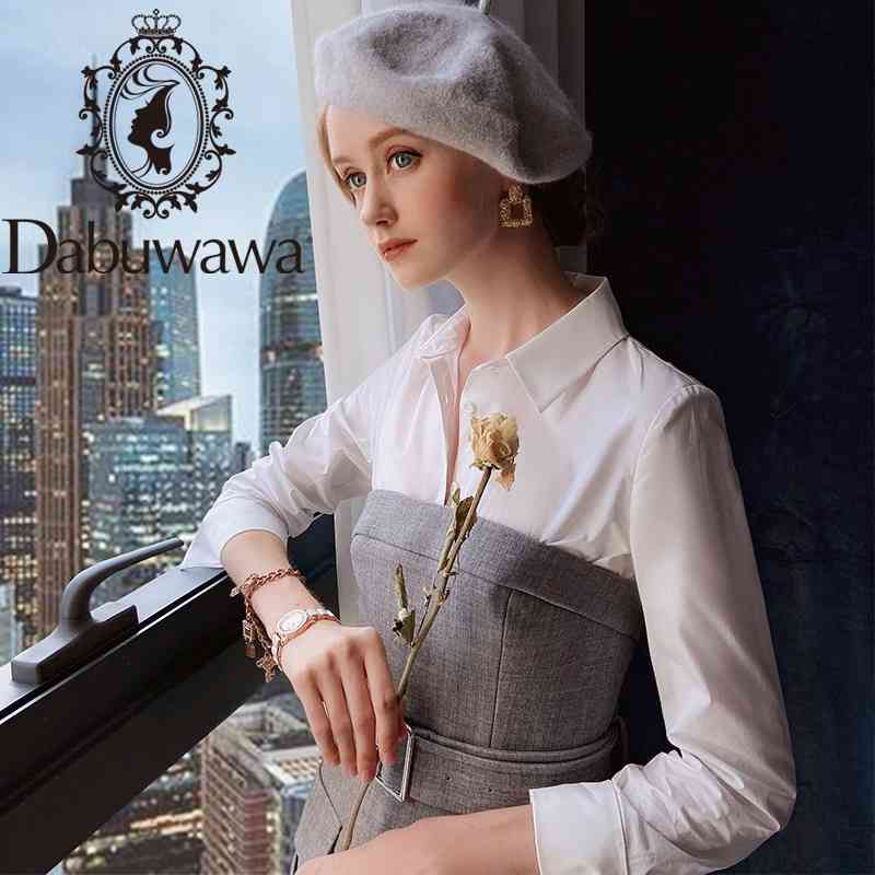 Dabuwawa White Solid 100% Cotton Blouse Women Autumn Turn-Down Collar Long Sleeve Basic Slim Fit Shirts Office Lady DT1CST024 210520
Dabuwawa White Solid 100% Cotton Blouse Women Autumn Turn-Down Collar Long Sleeve Basic Slim Fit Shirts Office Lady DT1CST024 210520
