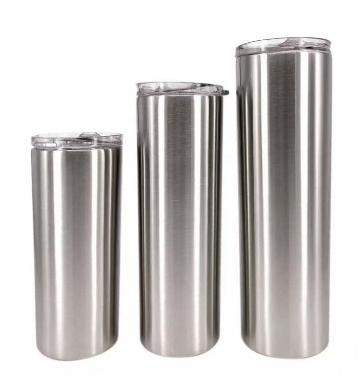 Mugs 20oz Stainless Color Skinny Sublimation Tumbler Cooler Steel Double Wall Insulate Car Water Cup With Lid, Silver
Mugs 20oz Stainless Color Skinny Sublimation Tumbler Cooler Steel Double Wall Insulate Car Water Cup With Lid, Silver