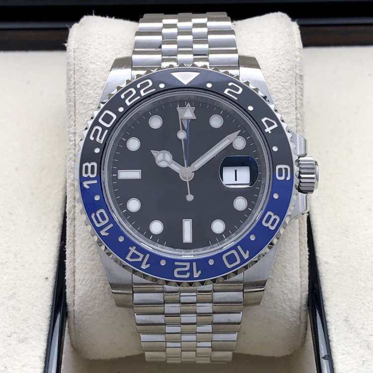 Basel world Fashion waterproof BF Luxury watch Ceramic Bezel Automatic Movement Steel Bracelet Gmt 40MM Batman 126710BLNR Watches
Basel world Fashion waterproof BF Luxury watch Ceramic Bezel Automatic Movement Steel Bracelet Gmt 40MM Batman 126710BLNR Watches