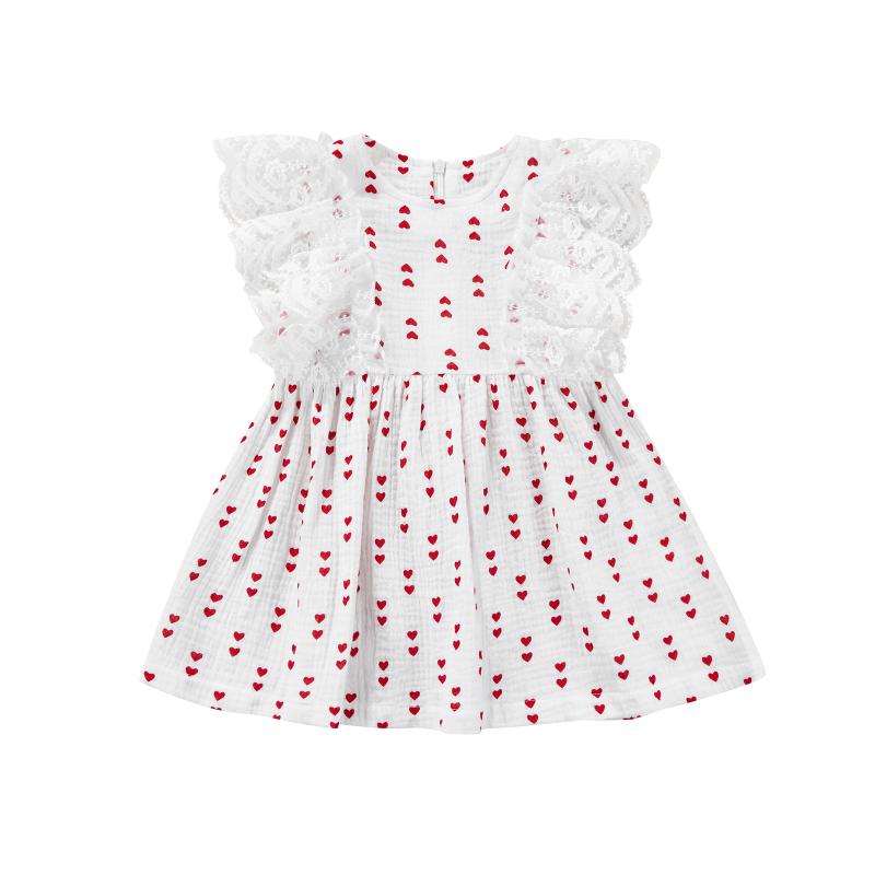 Girl's Dresses 2022 0-6Y Summer Girls Heart Print Princess Dress Sweet Toddler Round Neck Lace Ruffled Sleeve Casual Beach A-line, Red;yellow
Girl's Dresses 2022 0-6Y Summer Girls Heart Print Princess Dress Sweet Toddler Round Neck Lace Ruffled Sleeve Casual Beach A-line, Red;yellow