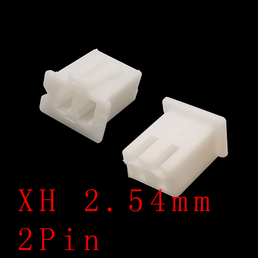 wholesale BNC Connector XH2.54-2P 2 Pin Spacing 2.54mm Pitch Terminal Housing Female Socket Holder Shell Connector for PCB Electronic Circuit ect
