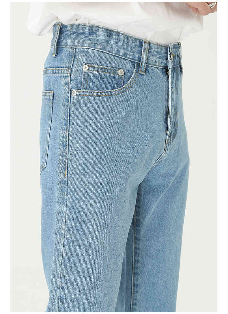 IEFB Men's Wear Summer Korean Slim Fit Blue Jeans Men's Straight Denim Trousers Streetwear Hip Hop Causal Pants 9Y7345 210524