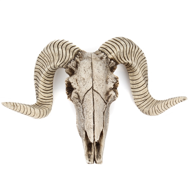 Sheep skull wall hanging resin crafts Christmas decoration sheep horn magic home
Sheep skull wall hanging resin crafts Christmas decoration sheep horn magic home