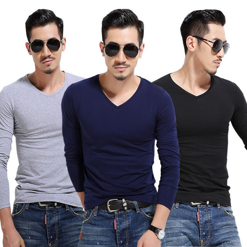 T-Shirts spring and autumn men's long sleeve t-shirt men's solid slim long sleeve men's blank T-shirt, White;black
T-Shirts spring and autumn men's long sleeve t-shirt men's solid slim long sleeve men's blank T-shirt, White;black