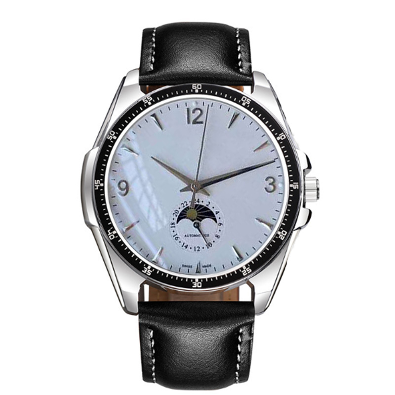High Quality Luxry Watches Ultra Thin 43mm Moon Phase Dial Automatic Mechanical Mens Watch Leather Strap Sports Gents Wristwatches Montre de luxe, No.3
High Quality Luxry Watches Ultra Thin 43mm Moon Phase Dial Automatic Mechanical Mens Watch Leather Strap Sports Gents Wristwatches Montre de luxe, No.3