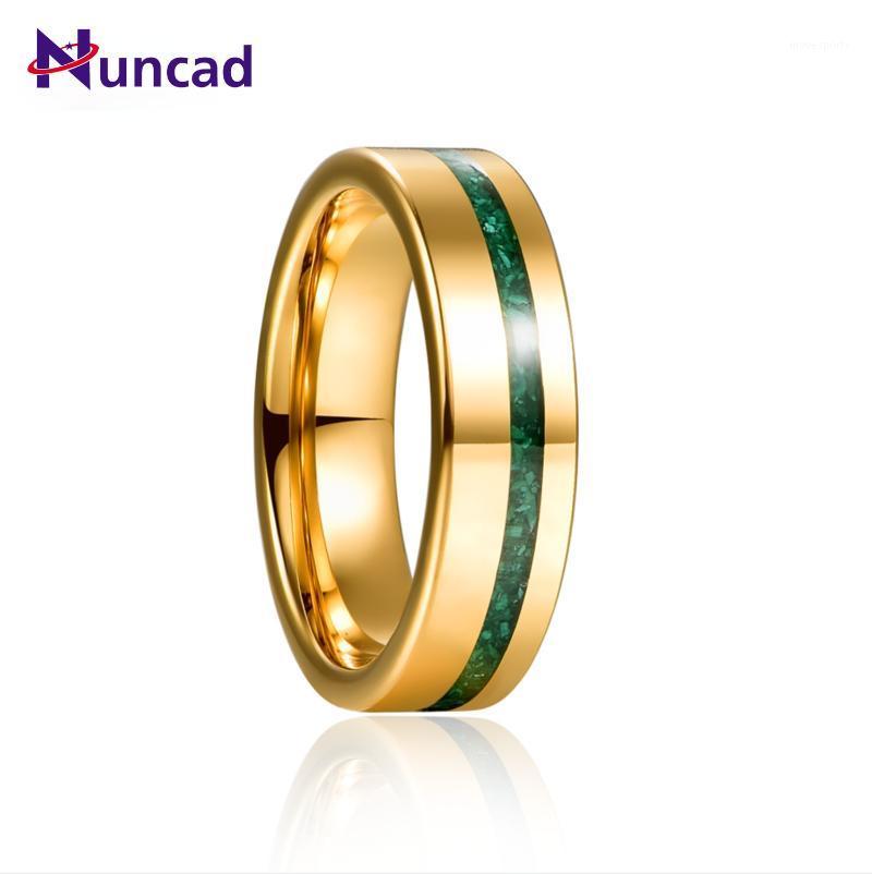Wedding Rings 6mm Gold Polished Inlaid Malachite Tungsten Steel Ring Carbide Men's Fashion Jewelry Gift1
Wedding Rings 6mm Gold Polished Inlaid Malachite Tungsten Steel Ring Carbide Men's Fashion Jewelry Gift1