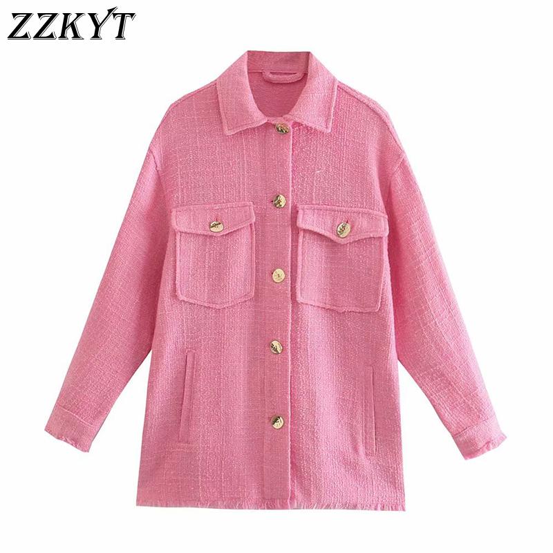 Women's Jackets ZZKYT 2021 Women Autumn Vintage Solid Tweed Jacket Coat Fashion Lapel Collar Long Sleeve Pockets Office Lady Female Chic Top, As picture
Women's Jackets ZZKYT 2021 Women Autumn Vintage Solid Tweed Jacket Coat Fashion Lapel Collar Long Sleeve Pockets Office Lady Female Chic Top, As picture