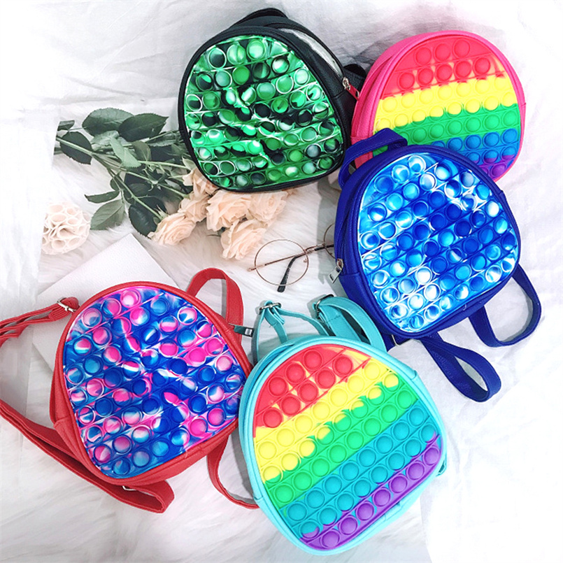 50%off 19CM Rainbow Tie Dye Fidget Backpack Bubble Bag Bubbles Purses Kids Adult Sports Casual Shoulder Bags Handbag Tote X0929D
50%off 19CM Rainbow Tie Dye Fidget Backpack Bubble Bag Bubbles Purses Kids Adult Sports Casual Shoulder Bags Handbag Tote X0929D