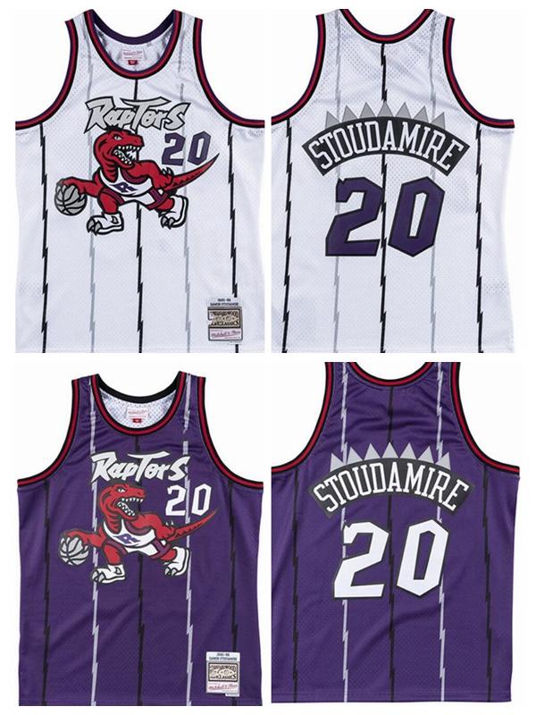 Men Toronto Raptors Damon Stoudamire 20 Mitchell & Ness White Purple 1995-96 Hardwoods Classics Swingman Jersey, Black;red
Men Toronto Raptors Damon Stoudamire 20 Mitchell & Ness White Purple 1995-96 Hardwoods Classics Swingman Jersey, Black;red