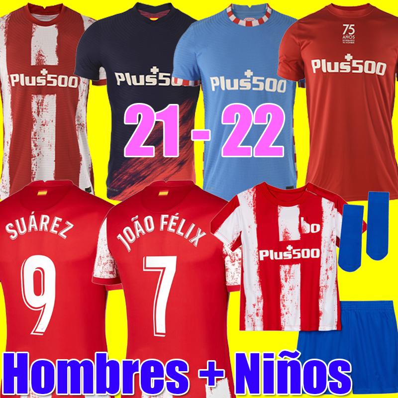 Atletico soccer jerseys 21 22 JOÃO FÉLIX MADRID 2021 2022 M. LLORENTE KOKE SAUL SUAREZ Correa Carrasco camiseta football shirt uniforms men + kids kit LEMAR DEMBELE, Men 3rd
Atletico soccer jerseys 21 22 JOÃO FÉLIX MADRID 2021 2022 M. LLORENTE KOKE SAUL SUAREZ Correa Carrasco camiseta football shirt uniforms men + kids kit LEMAR DEMBELE, Men 3rd