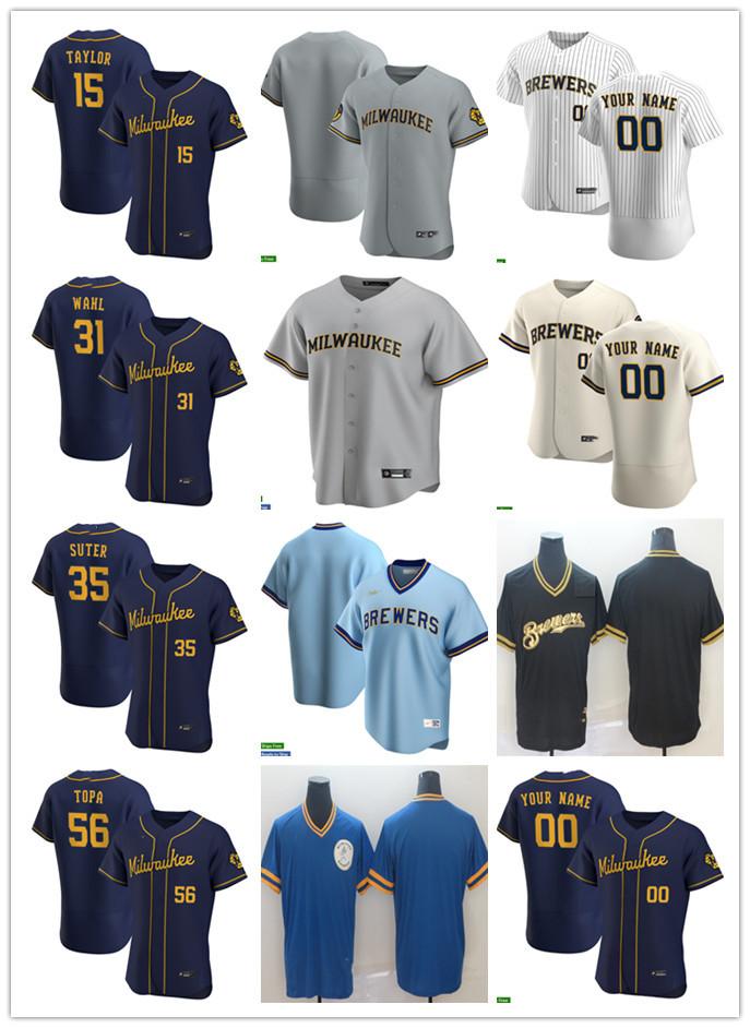 Men Women Youth 35 Brent Suter 15 Tyrone Taylor 56 Justin Topa 31 Bobby Wahl Custom Baseball Jersey Blank white gray beige navy blue, Colour
Men Women Youth 35 Brent Suter 15 Tyrone Taylor 56 Justin Topa 31 Bobby Wahl Custom Baseball Jersey Blank white gray beige navy blue, Colour