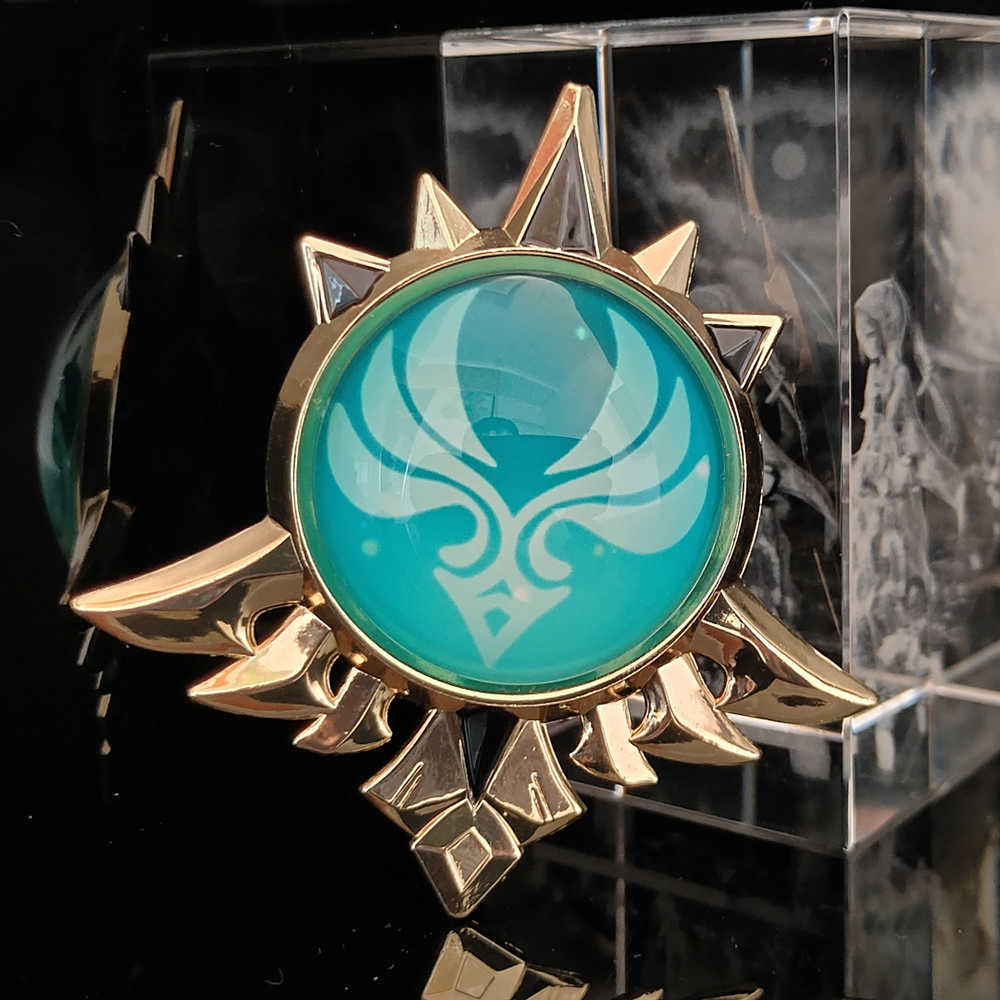 Genshin Impact Trinket Mondstadt Liyue Harbor Eyes Of God Key Chains Anime Accessories Bag Pendant Key Chains High Quality Y0728