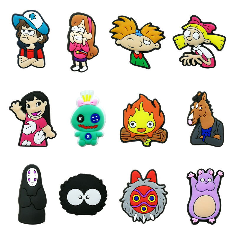 100pcs/lot classic cartoon pvc shoe charms shoecharm buckles fashion accessories soft rubber jibitz for croc shoes
100pcs/lot classic cartoon pvc shoe charms shoecharm buckles fashion accessories soft rubber jibitz for croc shoes