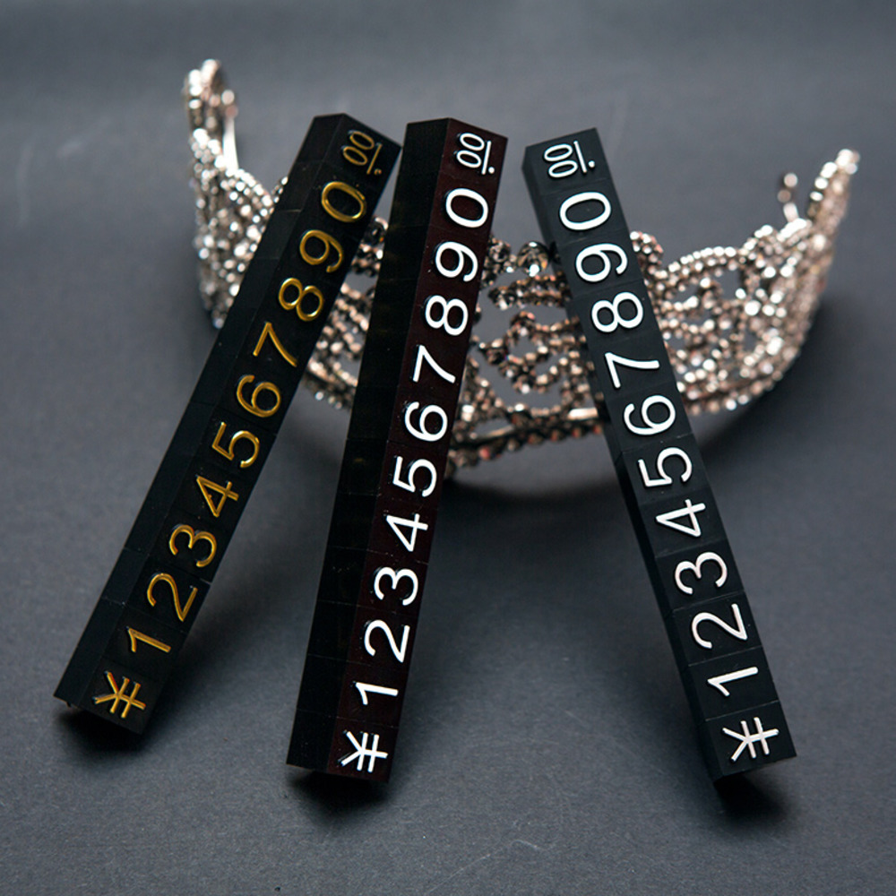Showcase Price Tag Cubes Store For Watch Jewelry Pricing Block Stick Retail Shelf Pricing Display