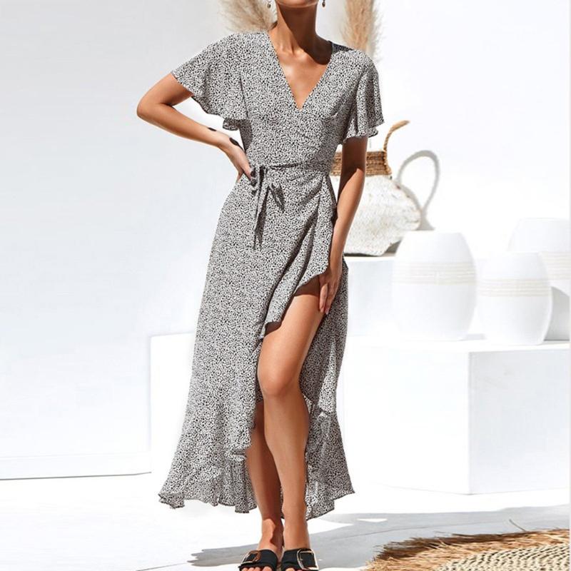 Men's T-Shirts Long Wrap Dress 2021 Summer Boho Style Floral Print Maxi Beach Sexy Side Split Party Sundress Vestidos#J30, Lxz34-1
Men's T-Shirts Long Wrap Dress 2021 Summer Boho Style Floral Print Maxi Beach Sexy Side Split Party Sundress Vestidos#J30, Lxz34-1