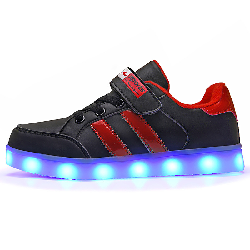 Size 25-37 Glowing Luminous Sneakers LED Shoes for Boys Girls Light Up Children Casual Shoes USB Charge Krasovki with Backlight, Black
Size 25-37 Glowing Luminous Sneakers LED Shoes for Boys Girls Light Up Children Casual Shoes USB Charge Krasovki with Backlight, Black