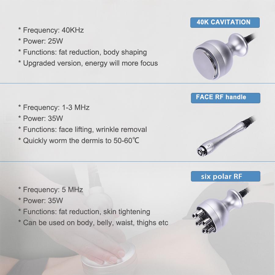 Slimming Machine 6 In 1 Ultrasonic Cavitation Body Shaping Radio Frequency Liposuction Machine