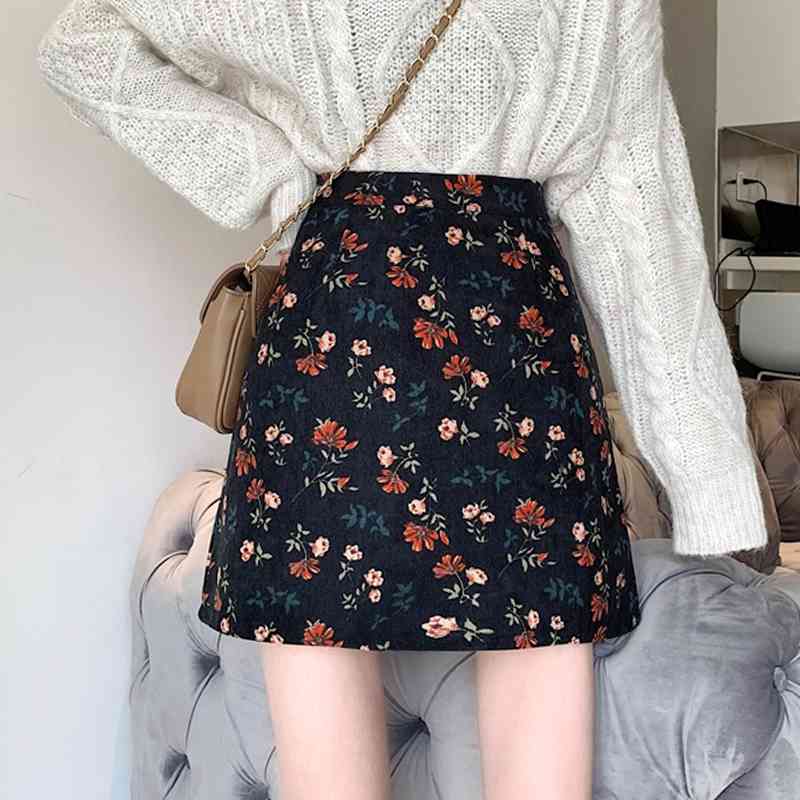 WERUERUYU Floral A-line Skirt For Women Autumn And Winter High Street Elegant Skirt 210608, Coffee color long
WERUERUYU Floral A-line Skirt For Women Autumn And Winter High Street Elegant Skirt 210608, Coffee color long