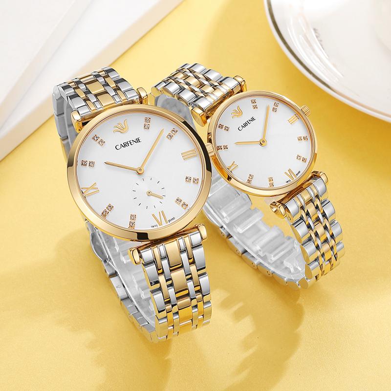 Wristwatches CARFENIE 2021 Design Man Watch Imitation Sapphire Crystal Glass Gold Stainless Steel Case 3ATM Water Resistant Relogio, Silver white man
Wristwatches CARFENIE 2021 Design Man Watch Imitation Sapphire Crystal Glass Gold Stainless Steel Case 3ATM Water Resistant Relogio, Silver white man