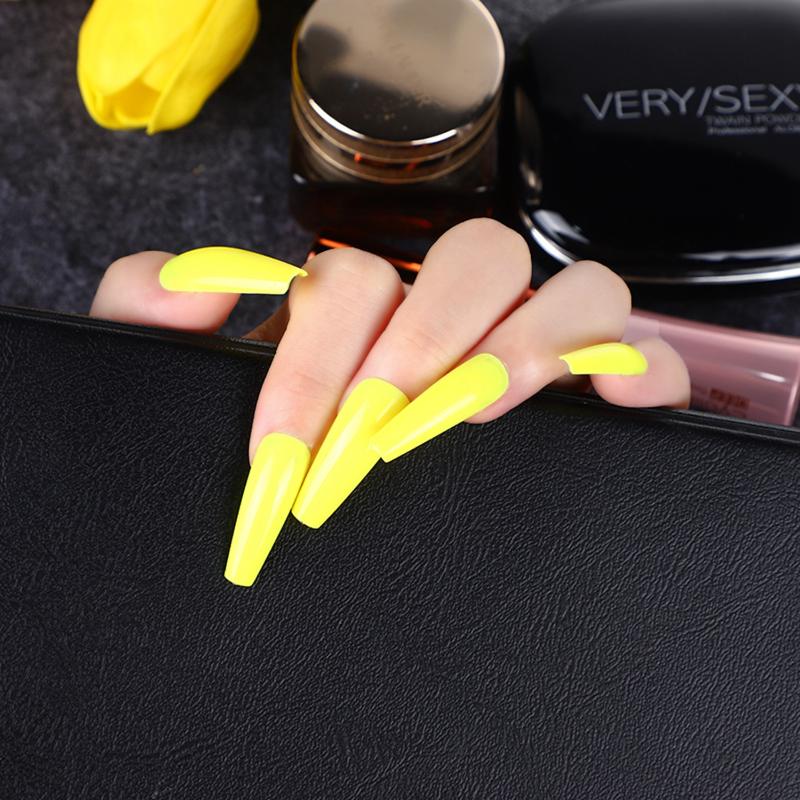 False Nails 24Pcs/Box 30 Colors Detachable Long Coffin Wearable Ballerina Fake Full Cover Nail Tips For Women Fashion, Red;gold
False Nails 24Pcs/Box 30 Colors Detachable Long Coffin Wearable Ballerina Fake Full Cover Nail Tips For Women Fashion, Red;gold