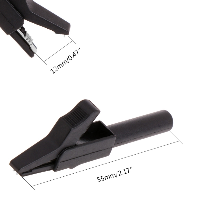 2 Pcs Full Protective Alligator Clips Crocodile Terminal for Professional Multimeters