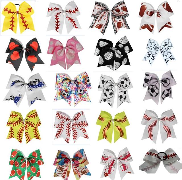 7pcs Glitter Rugby Baseball Volleyball Softball Cheer hairpin elastic for Girl Cheerleading Hair Bow Ponytail Holder Headwear JOJO SWIA, Slivery;white
7pcs Glitter Rugby Baseball Volleyball Softball Cheer hairpin elastic for Girl Cheerleading Hair Bow Ponytail Holder Headwear JOJO SWIA, Slivery;white
