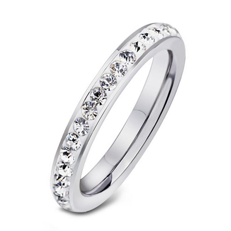 Wedding Rings 2021 Never Fade Clay Material Crystal Ring Row Stainless Steel Couple Promise Marry Gifts Brand Fashion Jewelry 83721 
Wedding Rings 2021 Never Fade Clay Material Crystal Ring Row Stainless Steel Couple Promise Marry Gifts Brand Fashion Jewelry 83721