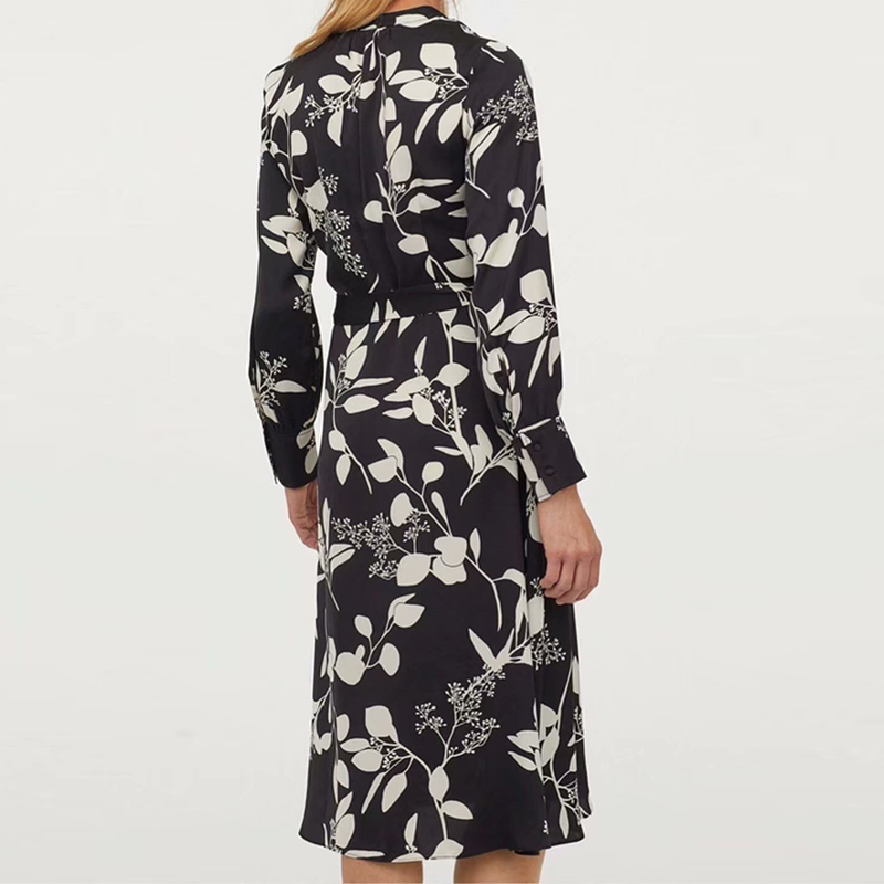 Summer Women Dress Vintage Floral Long Party Vestidos High quality Female Fashion V-neck Dresses 210422