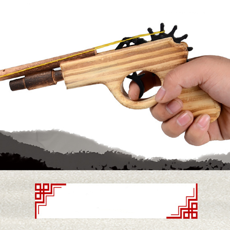 Wooden Rubber Band Bullet Pistol Toy Gun Model Launcher Shooting For Adults Kids Boys Cosplay Props
Wooden Rubber Band Bullet Pistol Toy Gun Model Launcher Shooting For Adults Kids Boys Cosplay Props