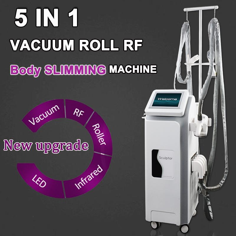 5 IN 1 Roller shape slimming machine professional body contouring Cavitation RF Vacuum Skin Tightening BIO cellulite removal