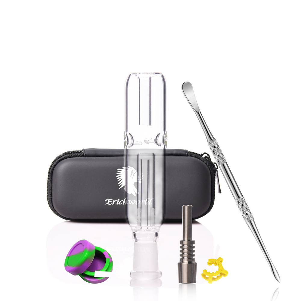 Glass Nectar Collector Water Bubbler Pipes for Smoking with Titanium Tips PU Bag NC kit 10mm
Glass Nectar Collector Water Bubbler Pipes for Smoking with Titanium Tips PU Bag NC kit 10mm