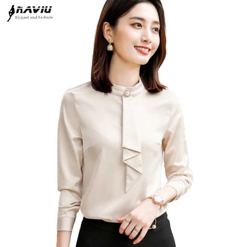 Naviu Apricot Shirt Women Fashion Autumn Slim Chiffon Long Sleeve Blouses Office Ladies Formal Work Tops 210604, White
Naviu Apricot Shirt Women Fashion Autumn Slim Chiffon Long Sleeve Blouses Office Ladies Formal Work Tops 210604, White