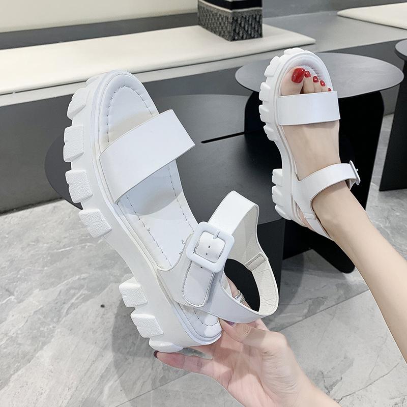 Increasing Height Platform Sandals Women Buckle White Comfortable Woman 6cm Thick Sole Beach Summer Fashion Shoes
Increasing Height Platform Sandals Women Buckle White Comfortable Woman 6cm Thick Sole Beach Summer Fashion Shoes