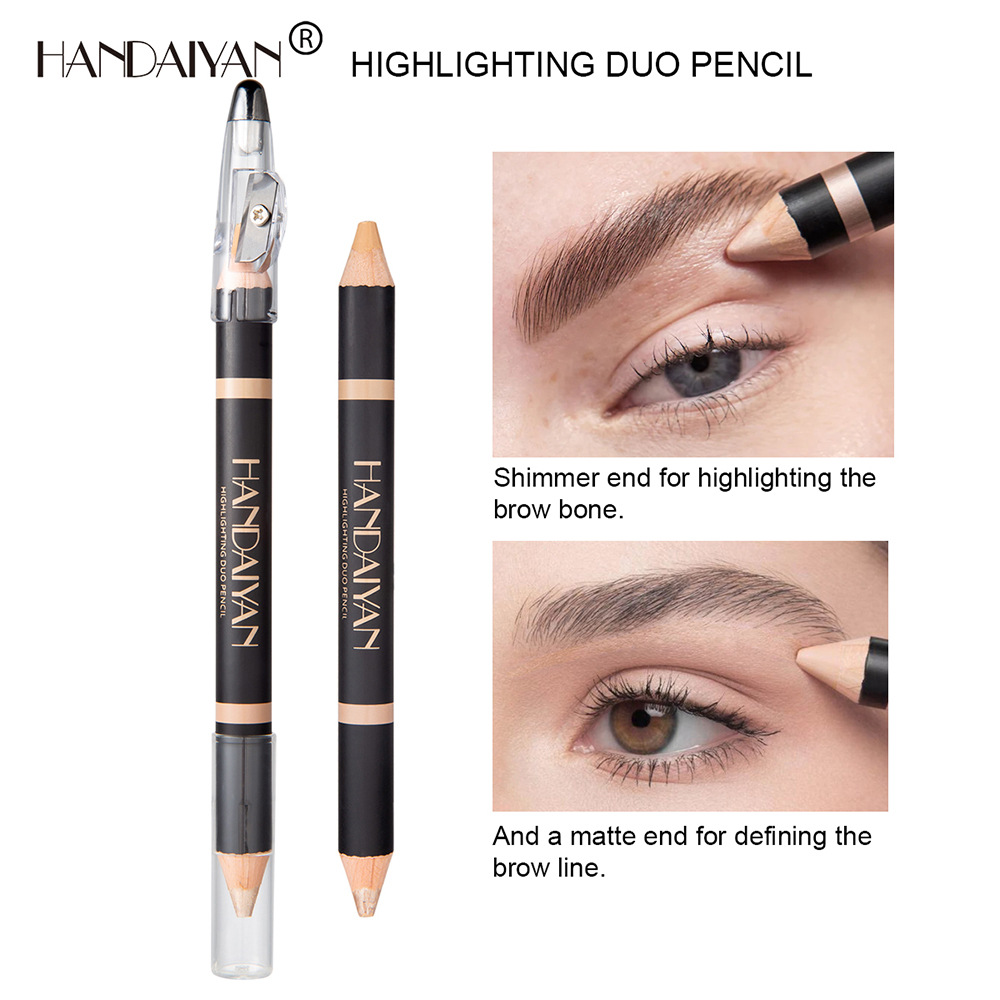 HANDAIYAN Brow Highlighter Pencil Double-end Highlighting Duo Pencil Matte and Shimmer Eyebrow Contouring Concealer Pen, Customize
HANDAIYAN Brow Highlighter Pencil Double-end Highlighting Duo Pencil Matte and Shimmer Eyebrow Contouring Concealer Pen, Customize