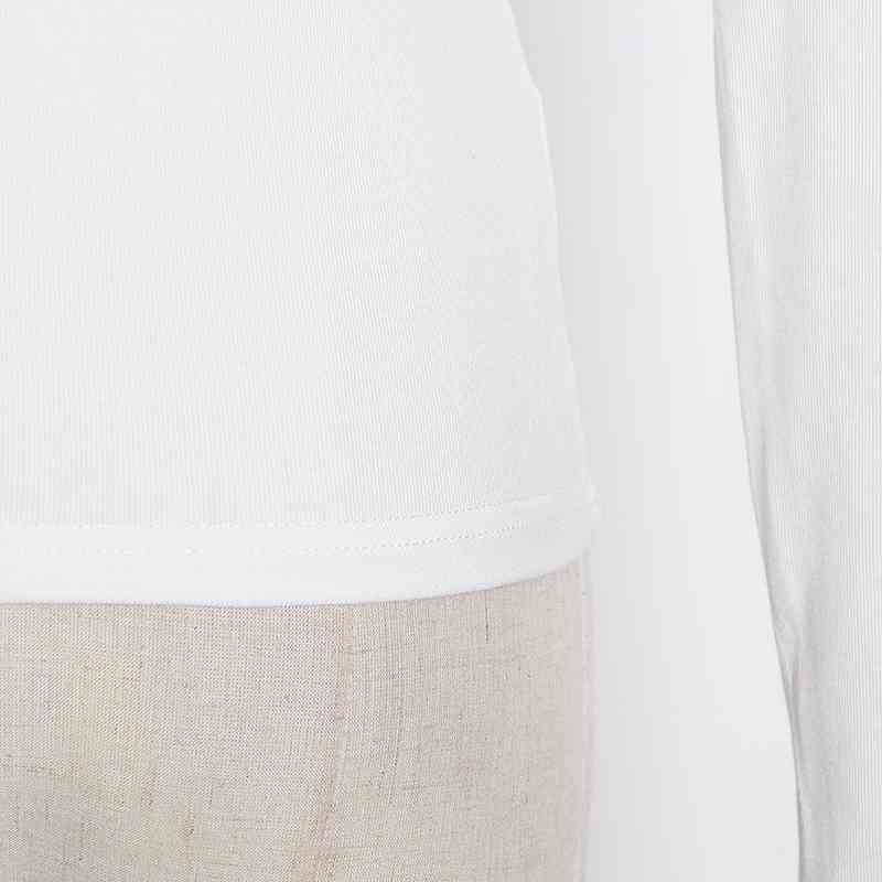 TWOTYLE Casual Black T Shirt For Women O Neck Long Sleeve Cross Ruched Slim Knitted Tops Female Fall Fashion 210406