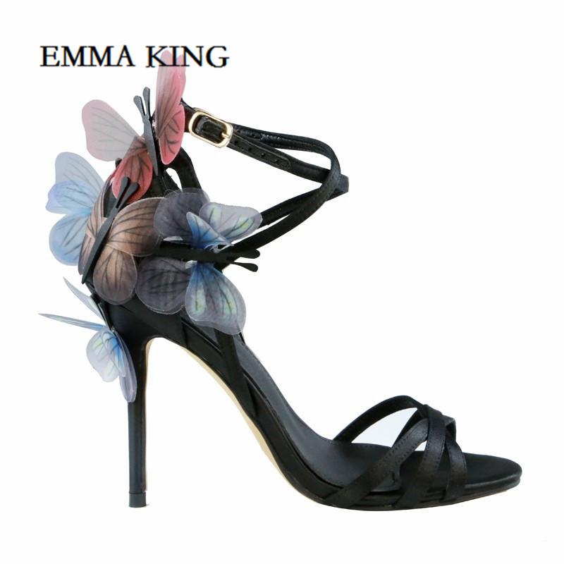 Sandals Designer Black High Quality Women Butterfly Heels Summer Shoes Wedding Party Heel
Sandals Designer Black High Quality Women Butterfly Heels Summer Shoes Wedding Party Heel