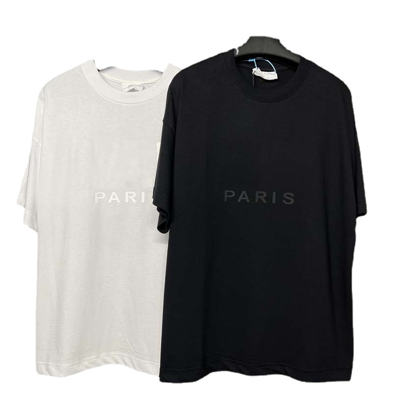Designer Tee T-Shirts Chest Letter Laminated Print Short Sleeve High Street Loose Oversize Casual T-shirt Pure Cotton, White
Designer Tee T-Shirts Chest Letter Laminated Print Short Sleeve High Street Loose Oversize Casual T-shirt Pure Cotton, White