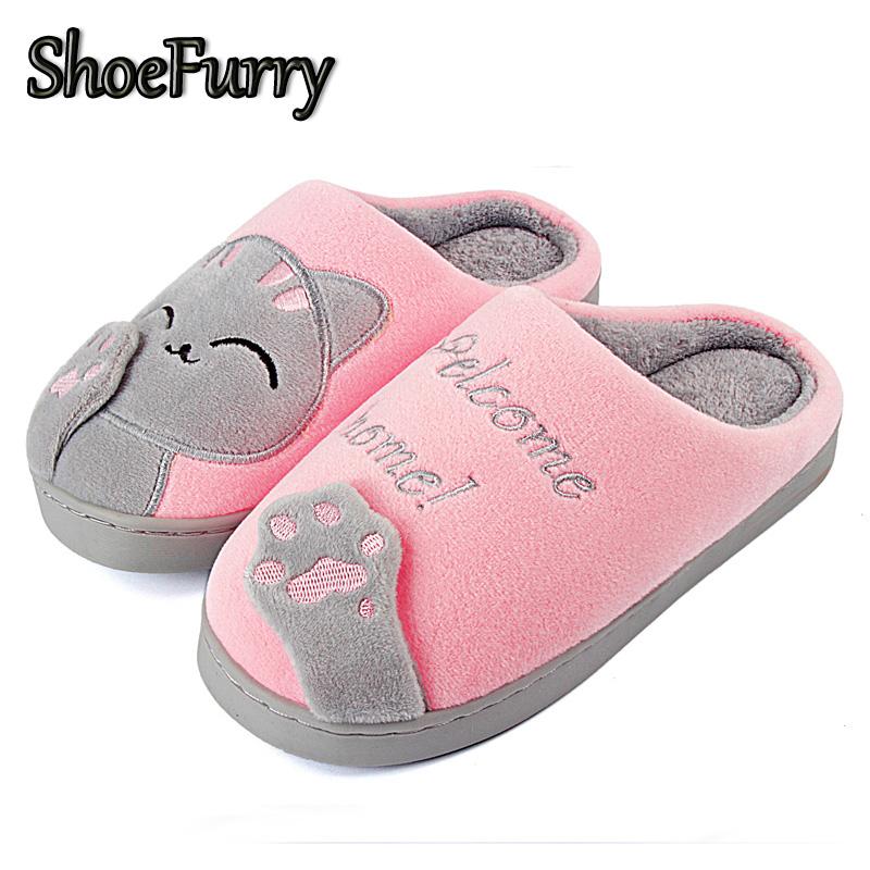 ShoeFurry Winter Shoes Woman Home Slippers Cartoon Cat Indoor Floor Cotton Women Warm Plush Men Bedroom, Black
ShoeFurry Winter Shoes Woman Home Slippers Cartoon Cat Indoor Floor Cotton Women Warm Plush Men Bedroom, Black