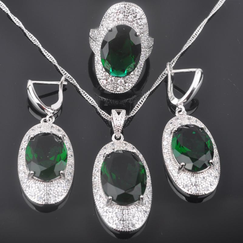 Earrings & Necklace Dubai Style Green Crystal Women's Wedding Silver Color Jewelry Sets Earring And Pendant Rings QZ0300
Earrings & Necklace Dubai Style Green Crystal Women's Wedding Silver Color Jewelry Sets Earring And Pendant Rings QZ0300